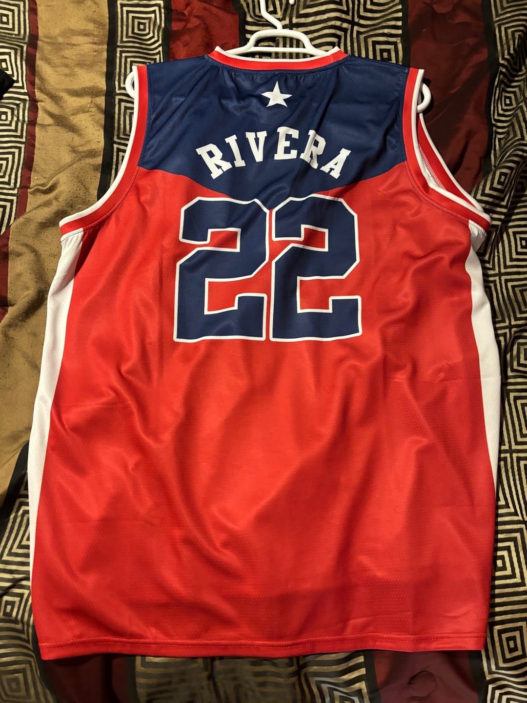 Customer photo review of Puerto Rico Custom Basketball Jersey