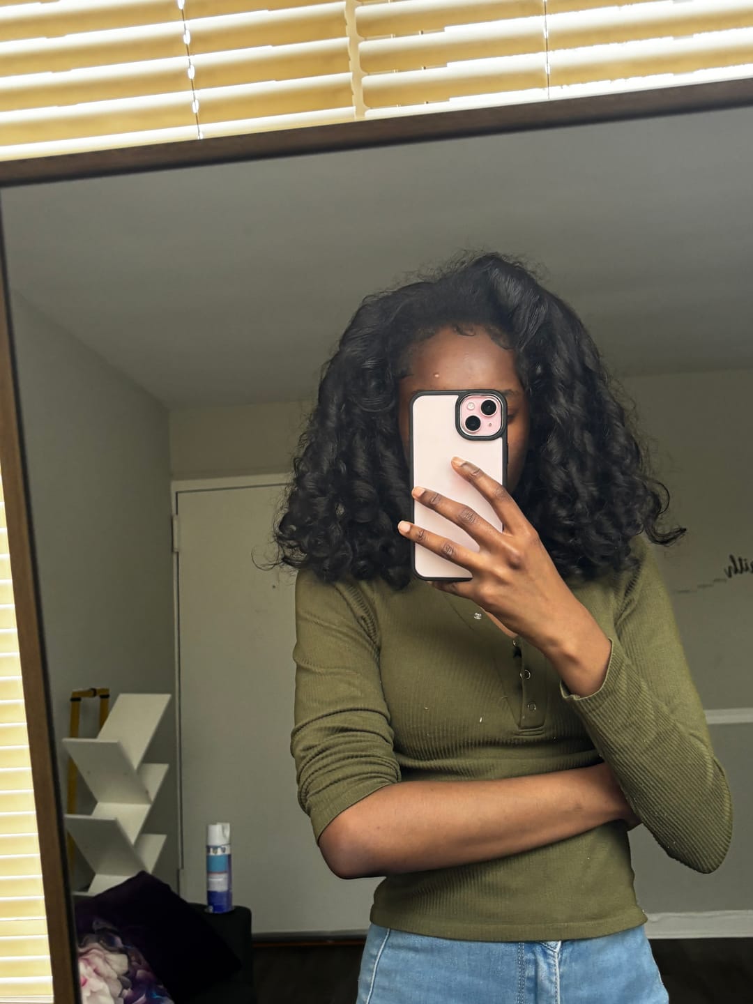 Customer photo review of Sensationnel Instant Weave Curls Kinks & CO Synthetic Half Wig - RAIN MAKER
