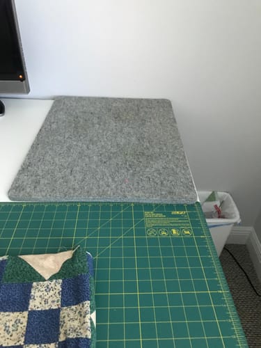 Customer photo review of Wool Pressing Mat