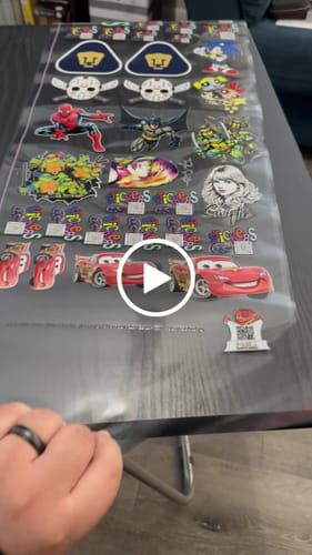 Customer video review of Custom UV DTF Gang Sheet Builder