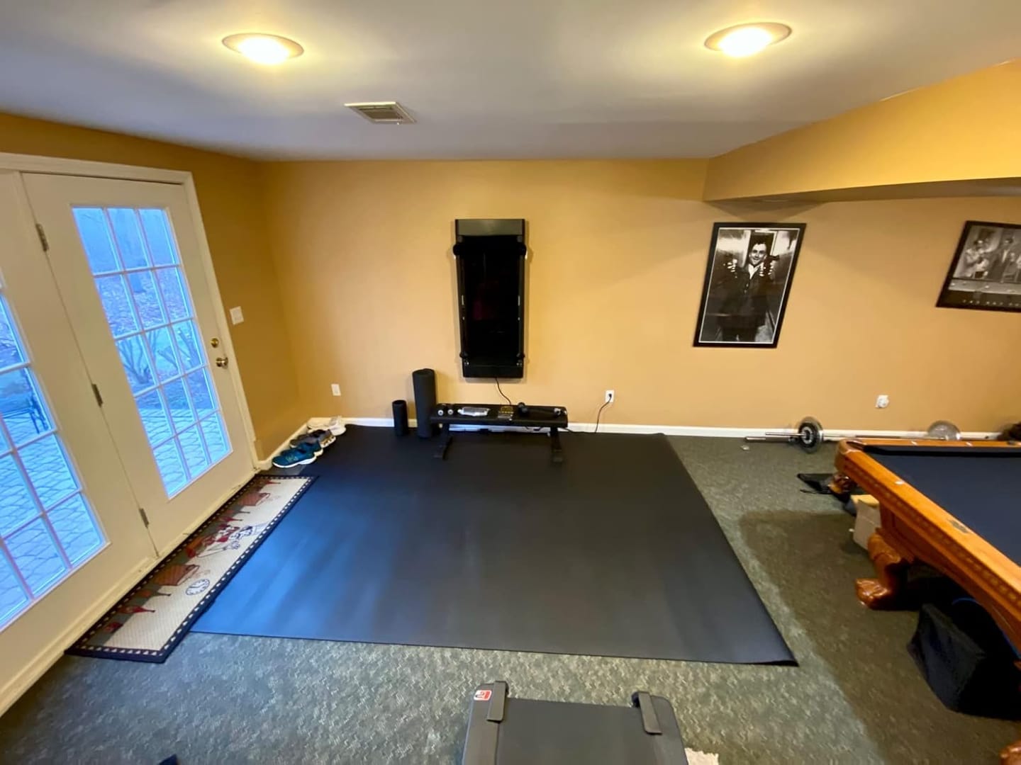 Customer photo review of GXMMAT Extra Wide Exercise Mat 7'