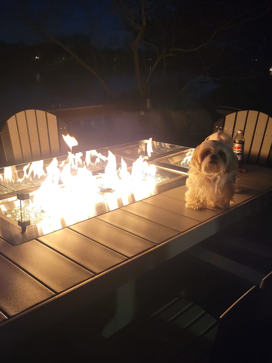 Customer photo review of LuxCraft Lumin Fire Pit 51'' Rectangular