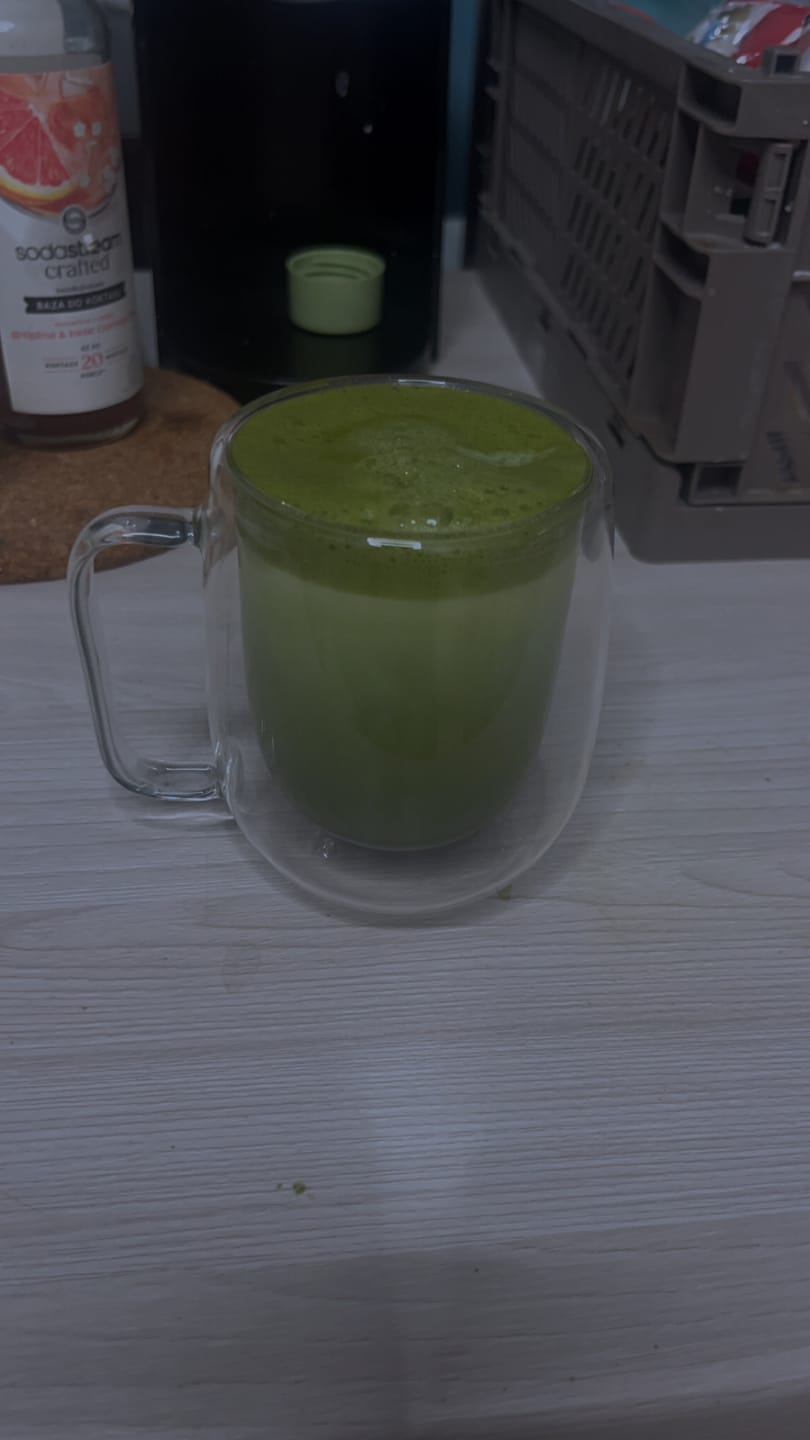 Customer photo review of Premium Matcha Latte Powder