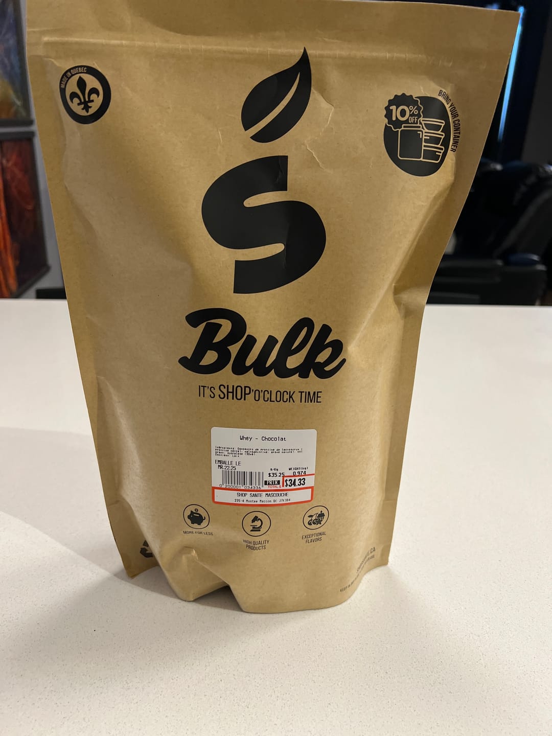Customer photo review of VRAC - Whey (1lb)