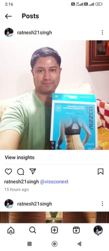 Customer photo review of Sacro Lumbar Belt 10" Back Double Strap | Supports the Lower back | Corrects Posture & Relieves Back Pain (Beige)