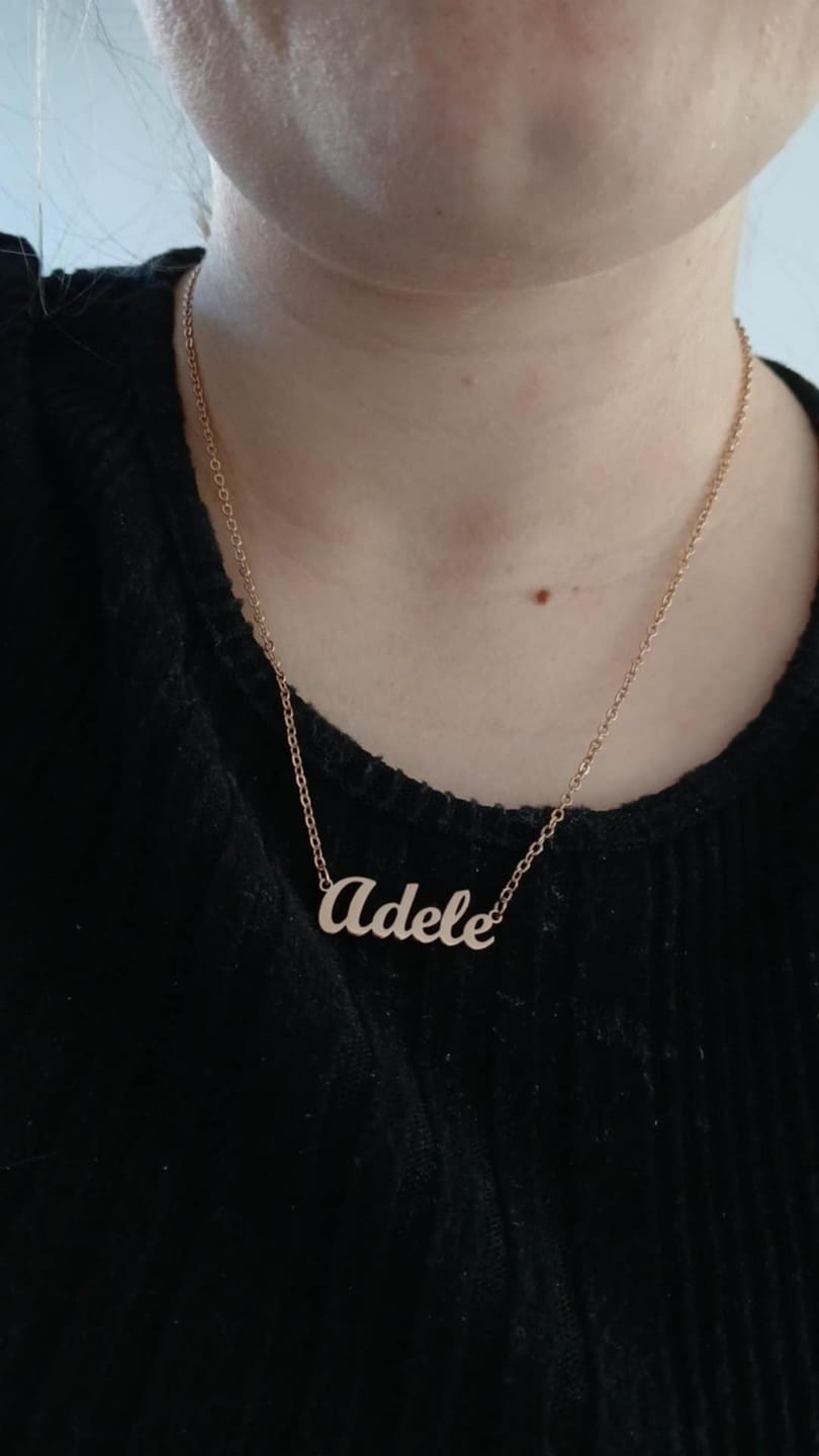 Customer photo review of Collier Personnalisable - MyLittleNecklace