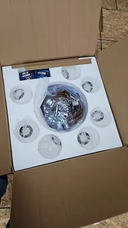 Customer photo review of WOMO Globe Leather Pendant Light-WM2311
