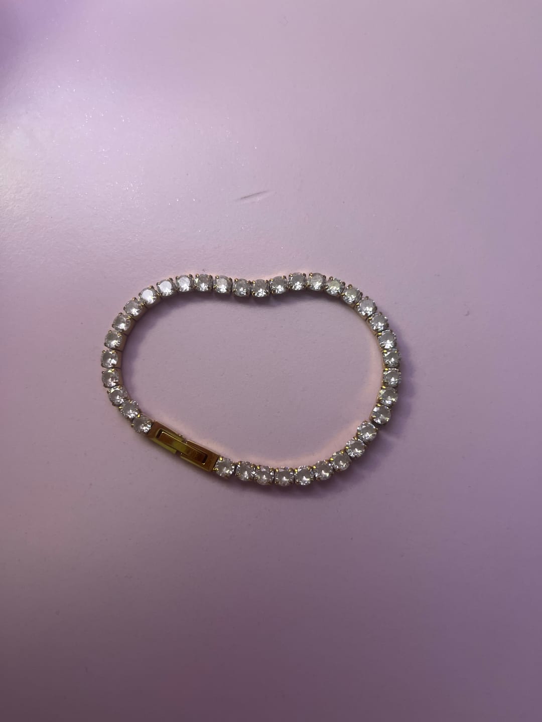Customer photo review of Bratara Tennis Gold, 4mm
