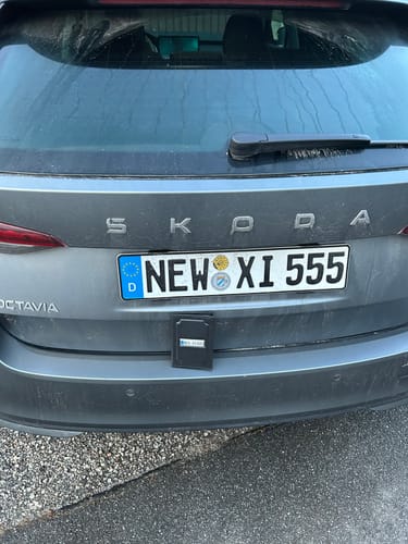 Customer photo review of Fahrzeugschein Hülle mit Deutschland Kennzeichen