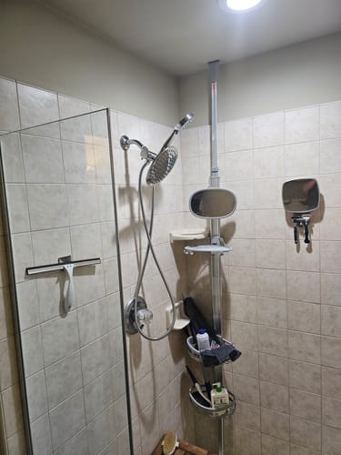 Customer photo review of 3-Spray Dual Shower Head Set