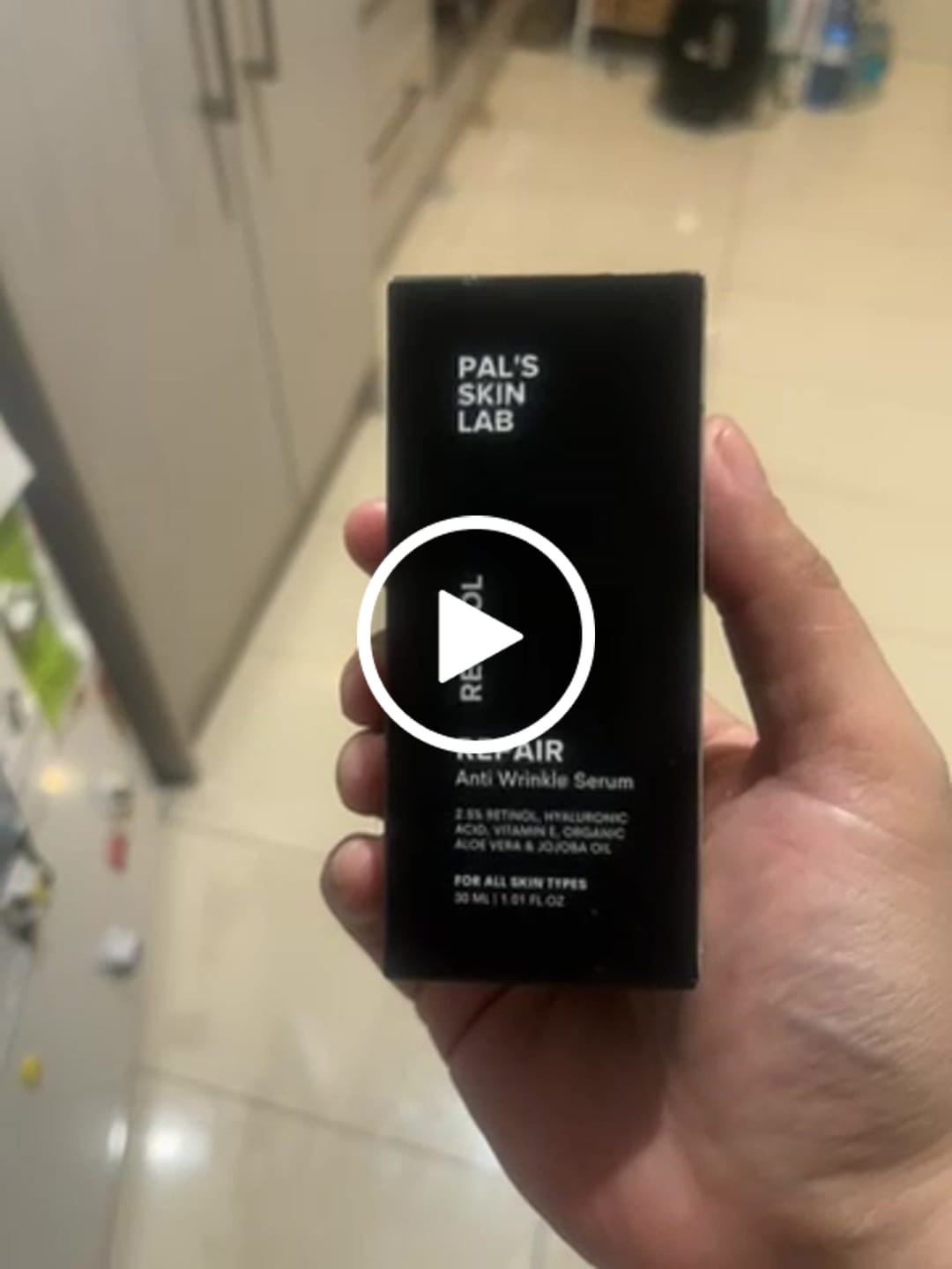 Customer video review of Resurfacing Serum