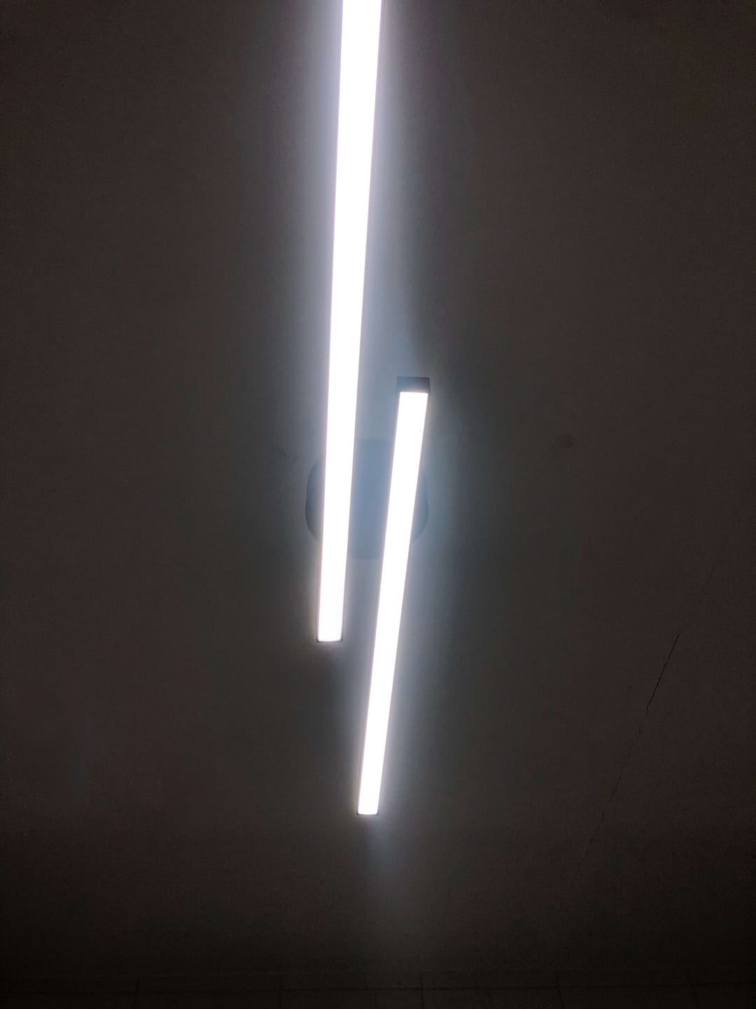 Customer photo review of Dimmable 2-Light Long Strip Linear LED Flush Mount