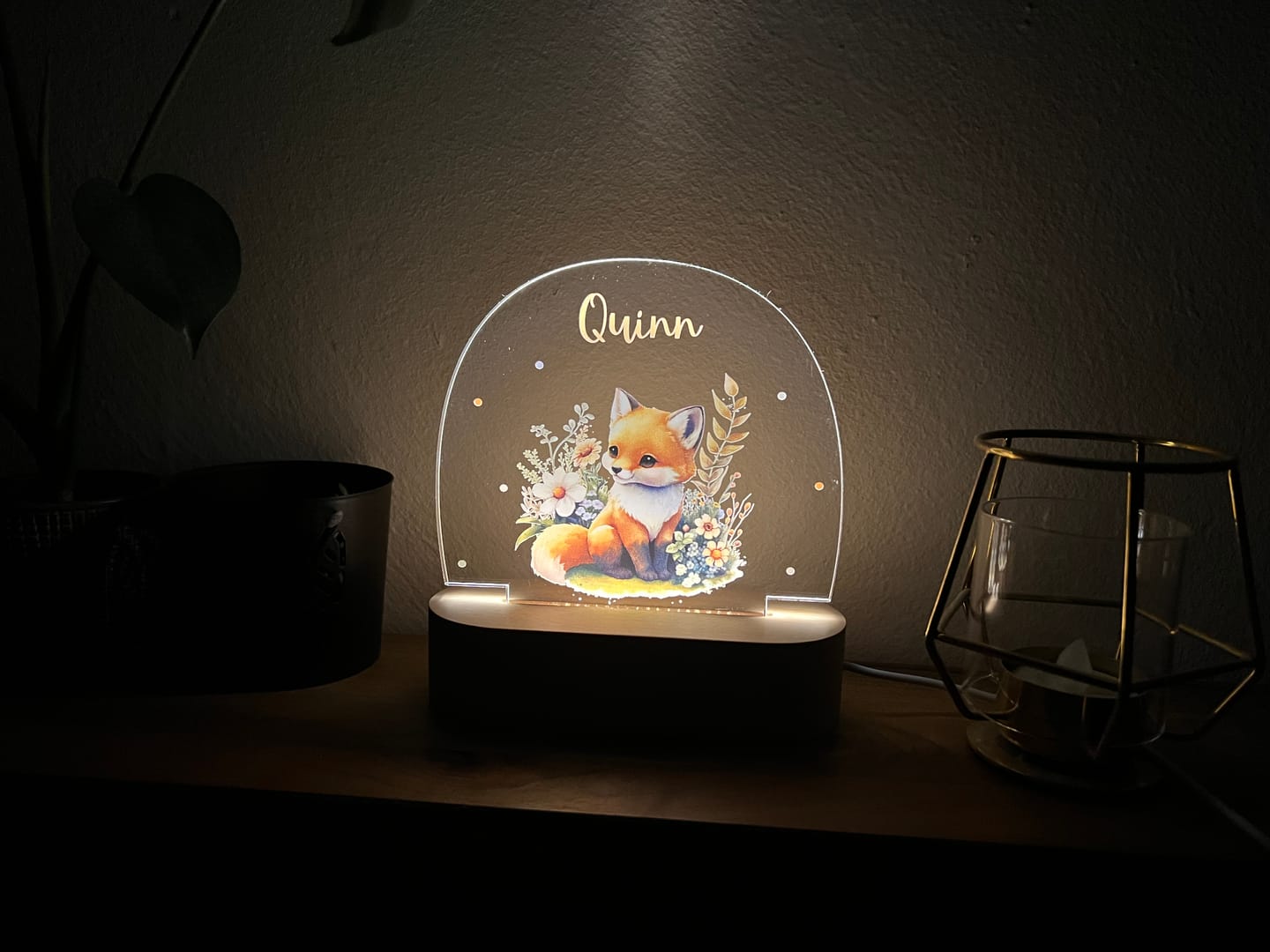 Customer photo review of LED Nachtlicht Kinder personalisiert - Kinder Fuchs