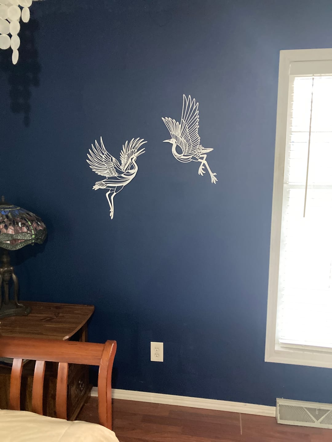 Customer photo review of Sandhill Crane Metal Wall Art (Set of 2)