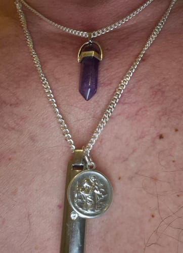 Customer photo review of Pendentif Pointe Hexa Améthyste "Bonté"