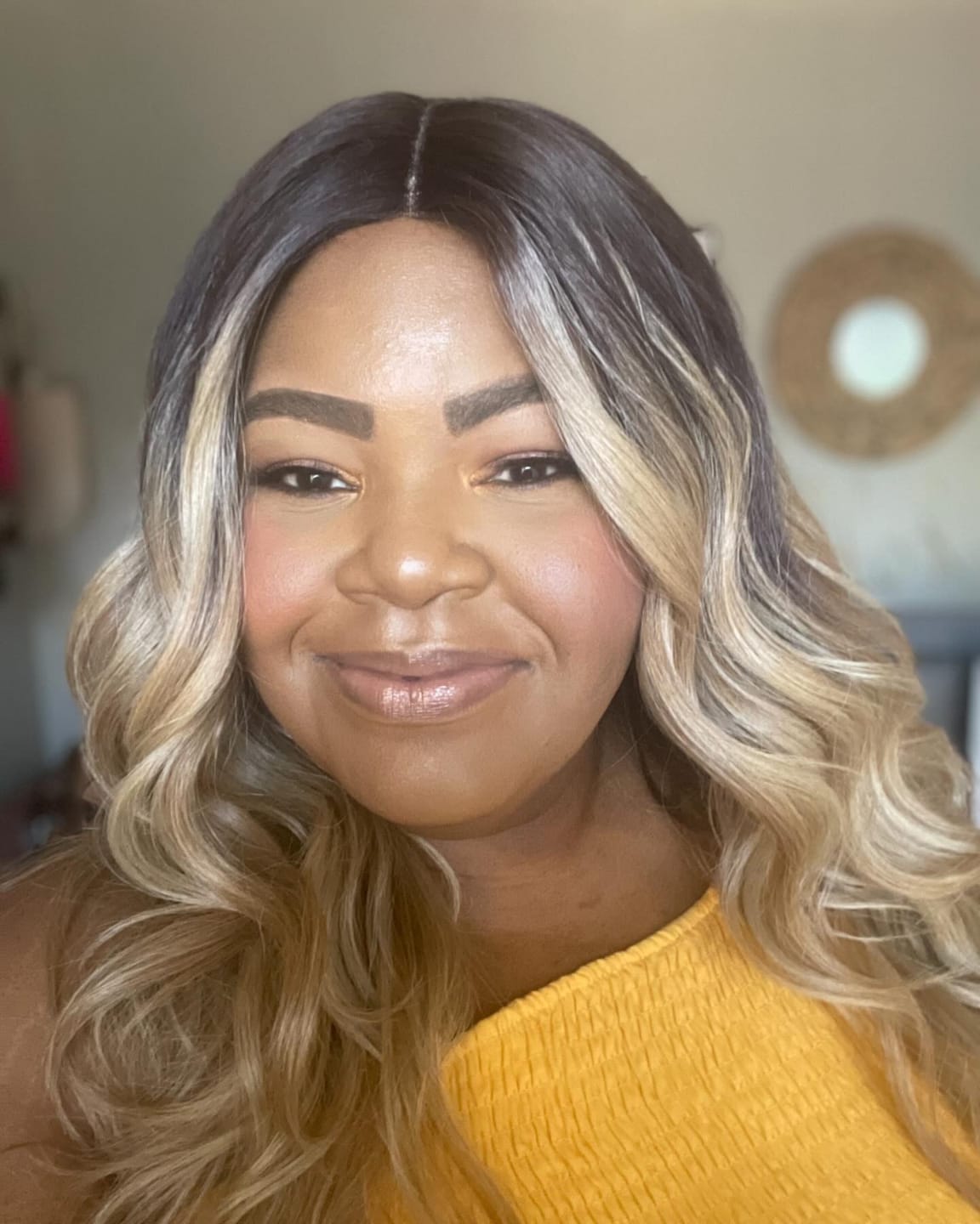 Customer photo review of Outre I-Part Swiss Lace Front Wig - STEVIE