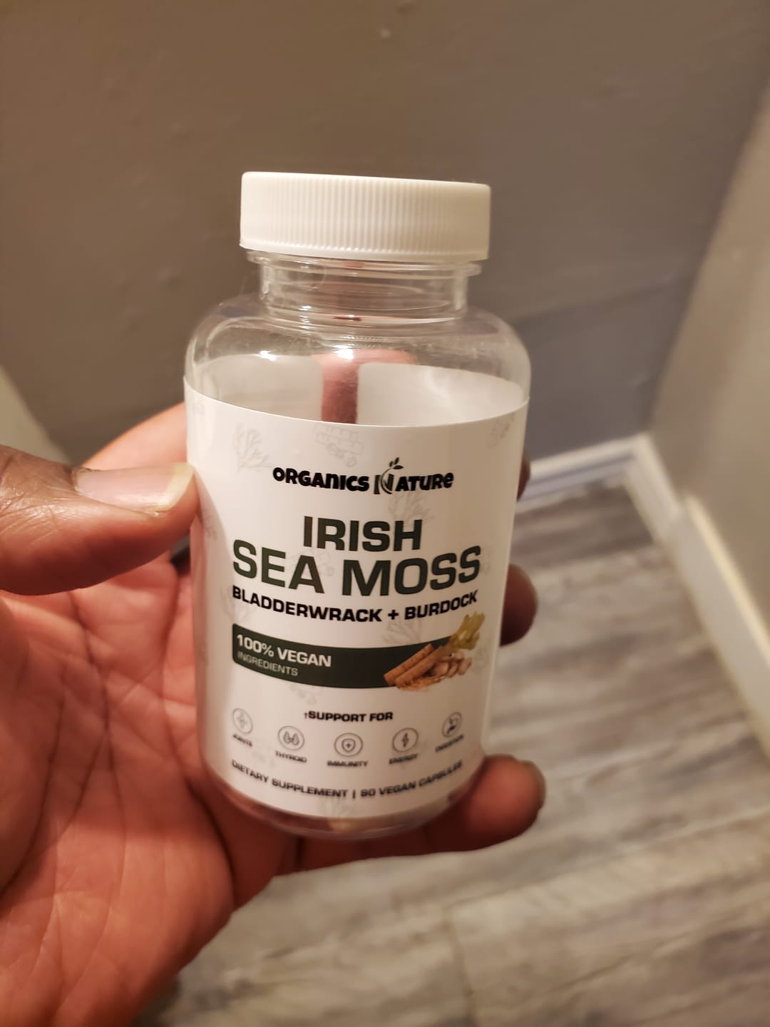 Customer photo review of Organic Irish Sea Moss With Bladderwrack and Burdock Root - 45 Servings
