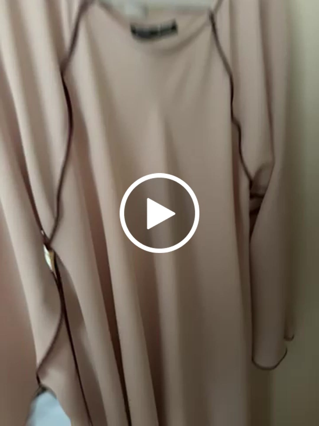 Customer video review of Bsi755- Frock stylish umbrella abaya with angel sleeves