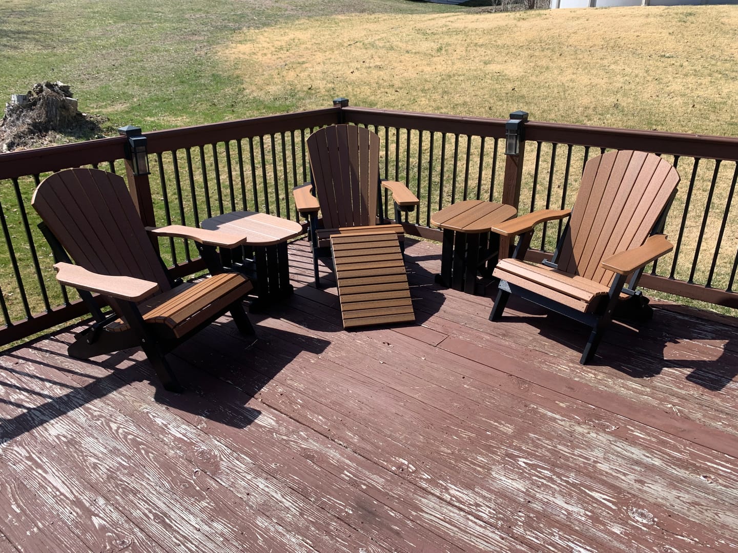Customer photo review of DURAWEATHER POLY® Folding Adirondack Chair King Size