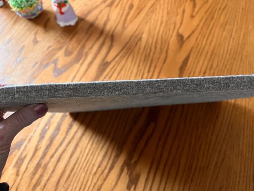 Customer photo review of Wool Pressing Mat
