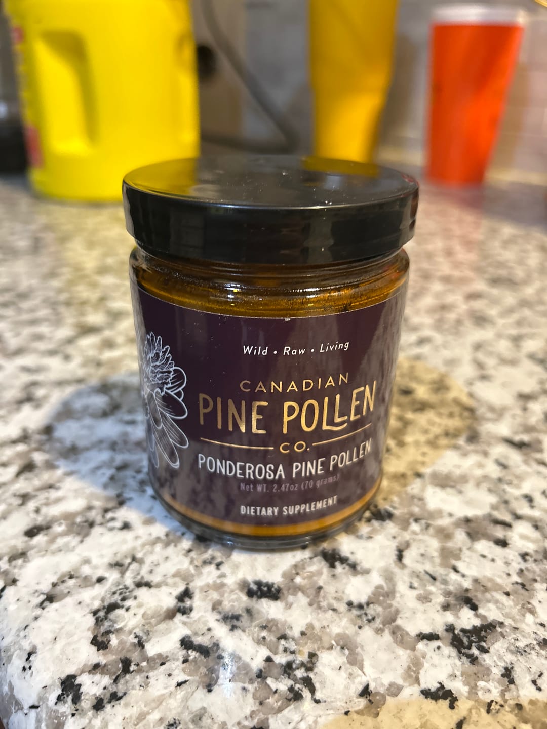 Customer photo review of Wild Ponderosa Pine Pollen Powder -  Certified Organic (70g-2.5oz)