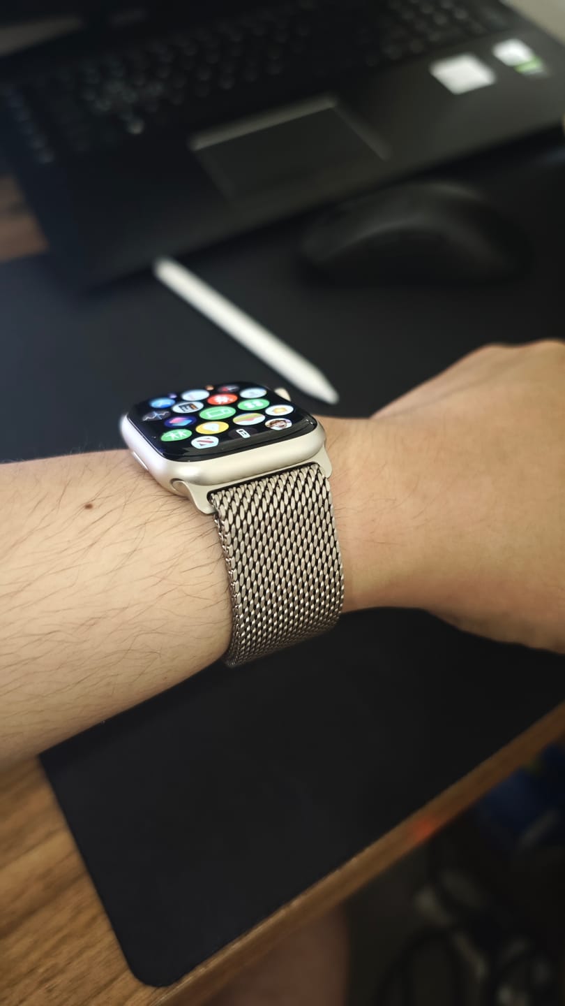 Customer photo review of Titanium Milanese Loop
