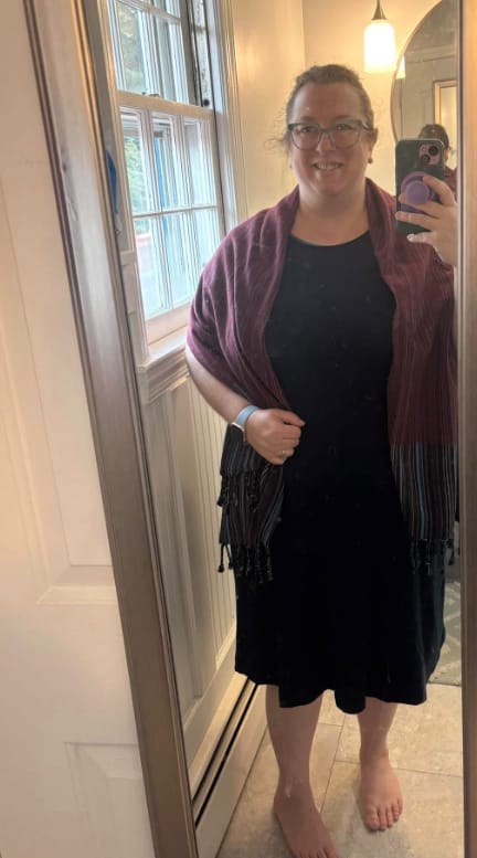 Customer photo review of NEW! Organic Cotton Turkish Towel Multi