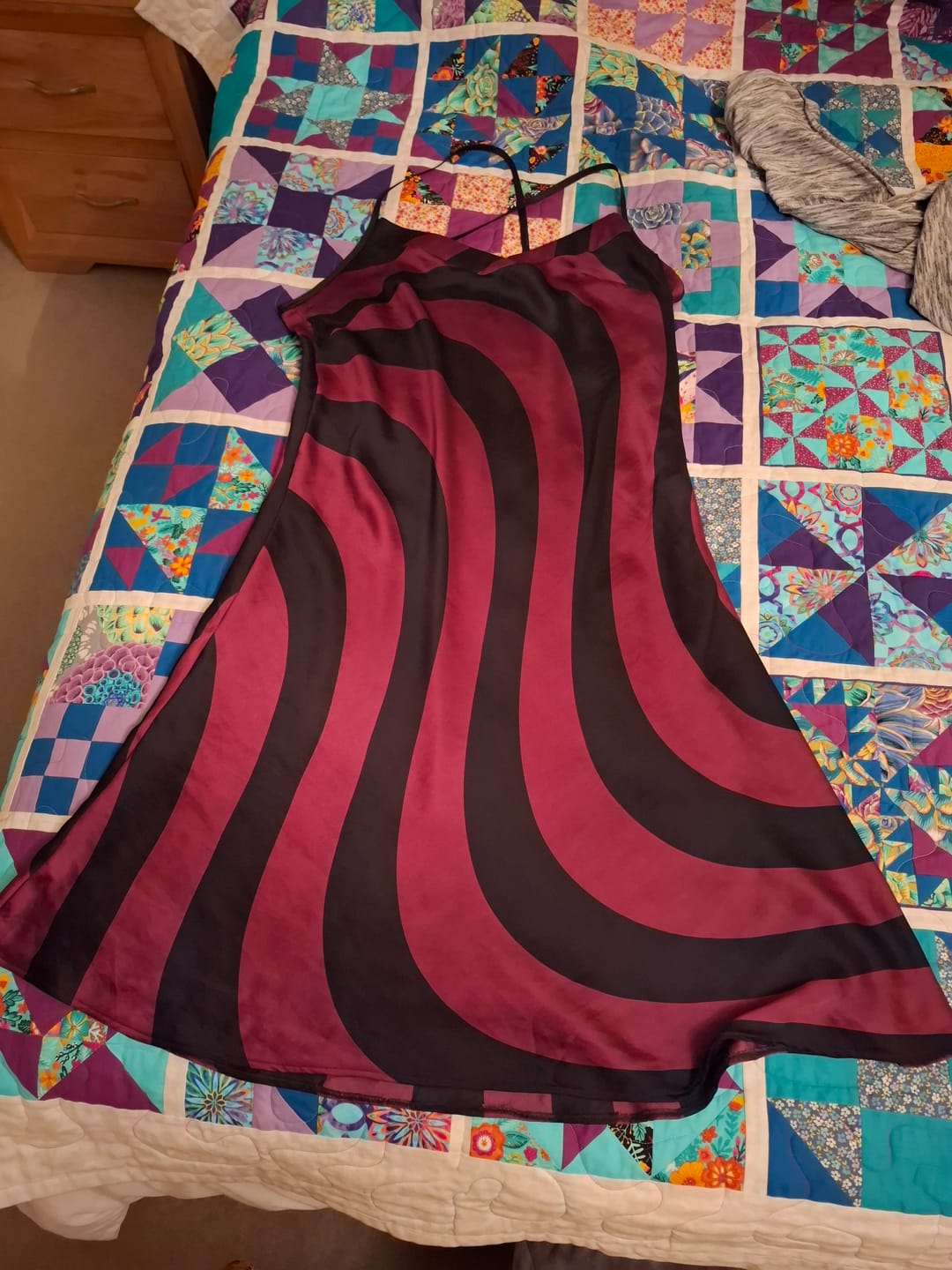 Customer photo review of Sailing Ships Satin Fabric