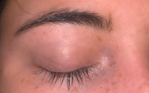 Customer photo review of Lash Growth Serum