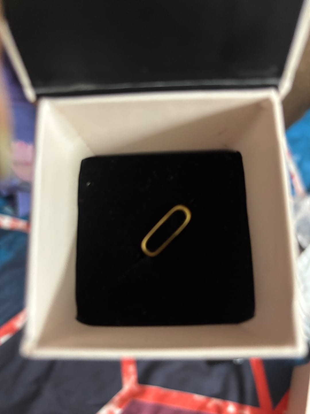 Customer photo review of Black Bar Ring