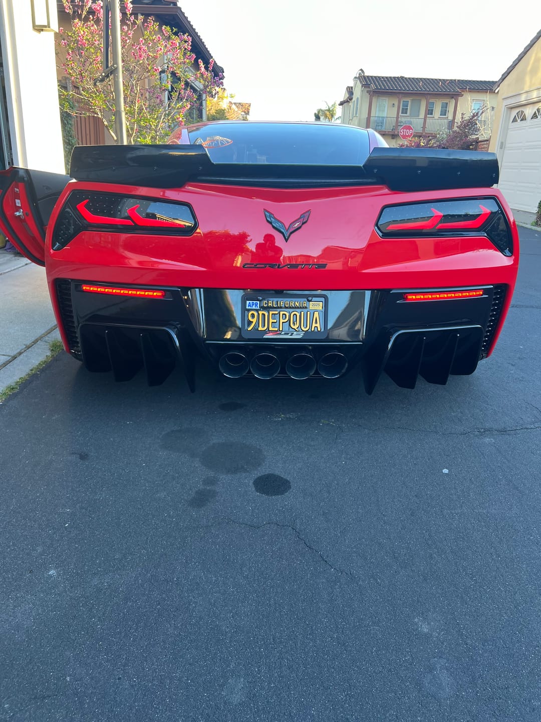 Customer photo review of Corvette C7 Add On Rear Bumper Diffuser