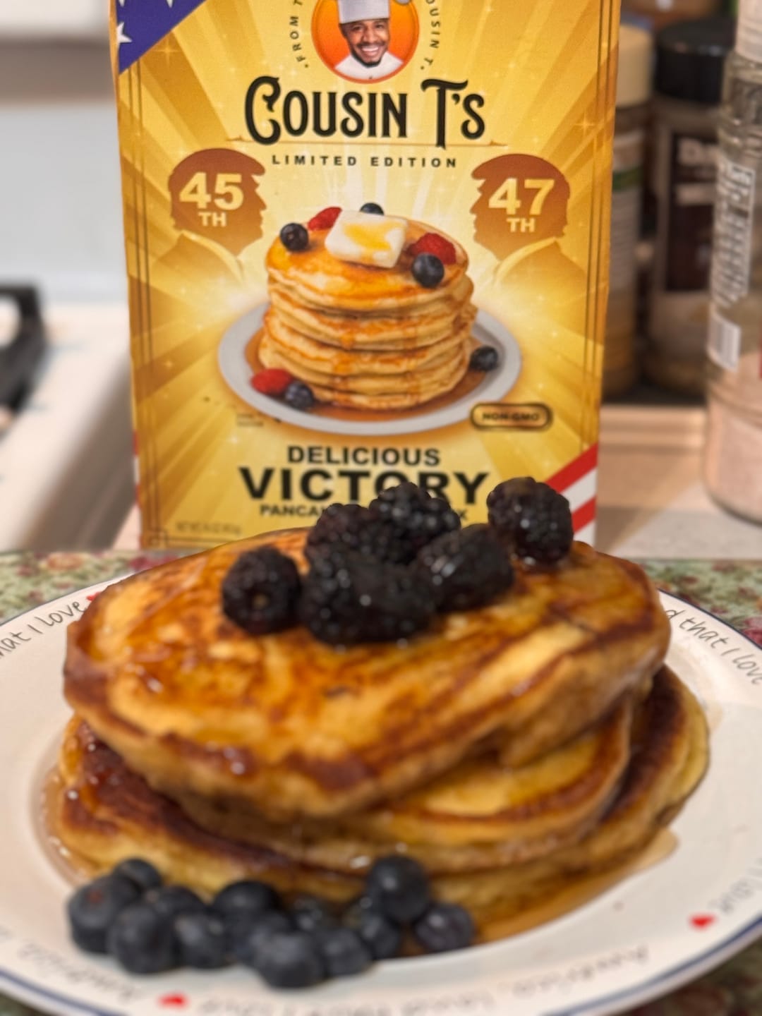 Customer photo review of Cousin T's Roasted Pecan Syrup