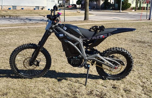 Customer photo review of Stage2, M2 72V Electric Dirt Bike