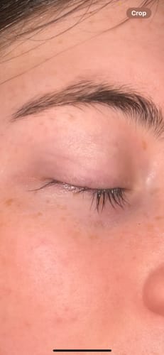 Customer photo review of Lash Growth Serum