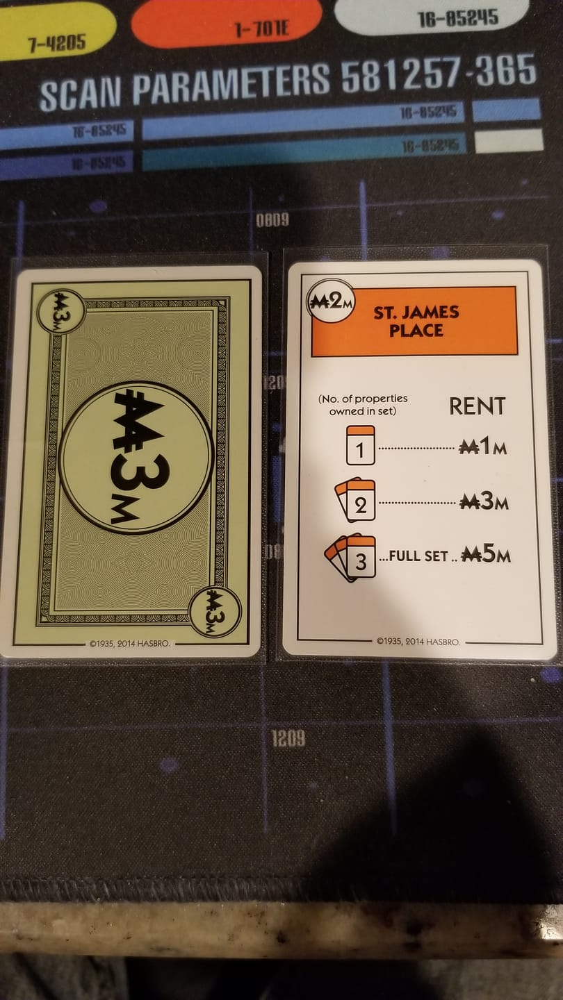 Customer photo review of Clear Matte Standard American Card Sleeves