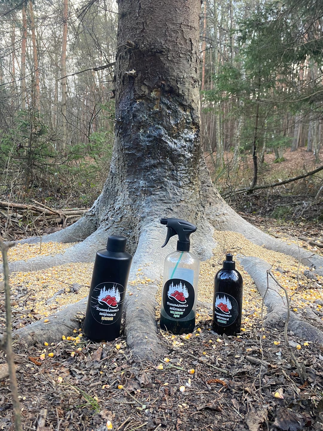 Customer photo review of Salzspray Apfel - Lockmittel Rehwild, Schwarzwild, Rotwild und Damwild