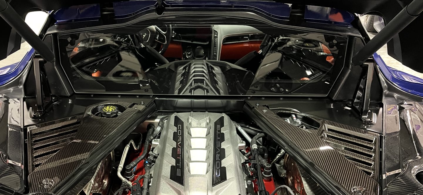 Customer photo review of Corvette C8 Coupe Engine Bay Panel Cover (3-Pieces Version)