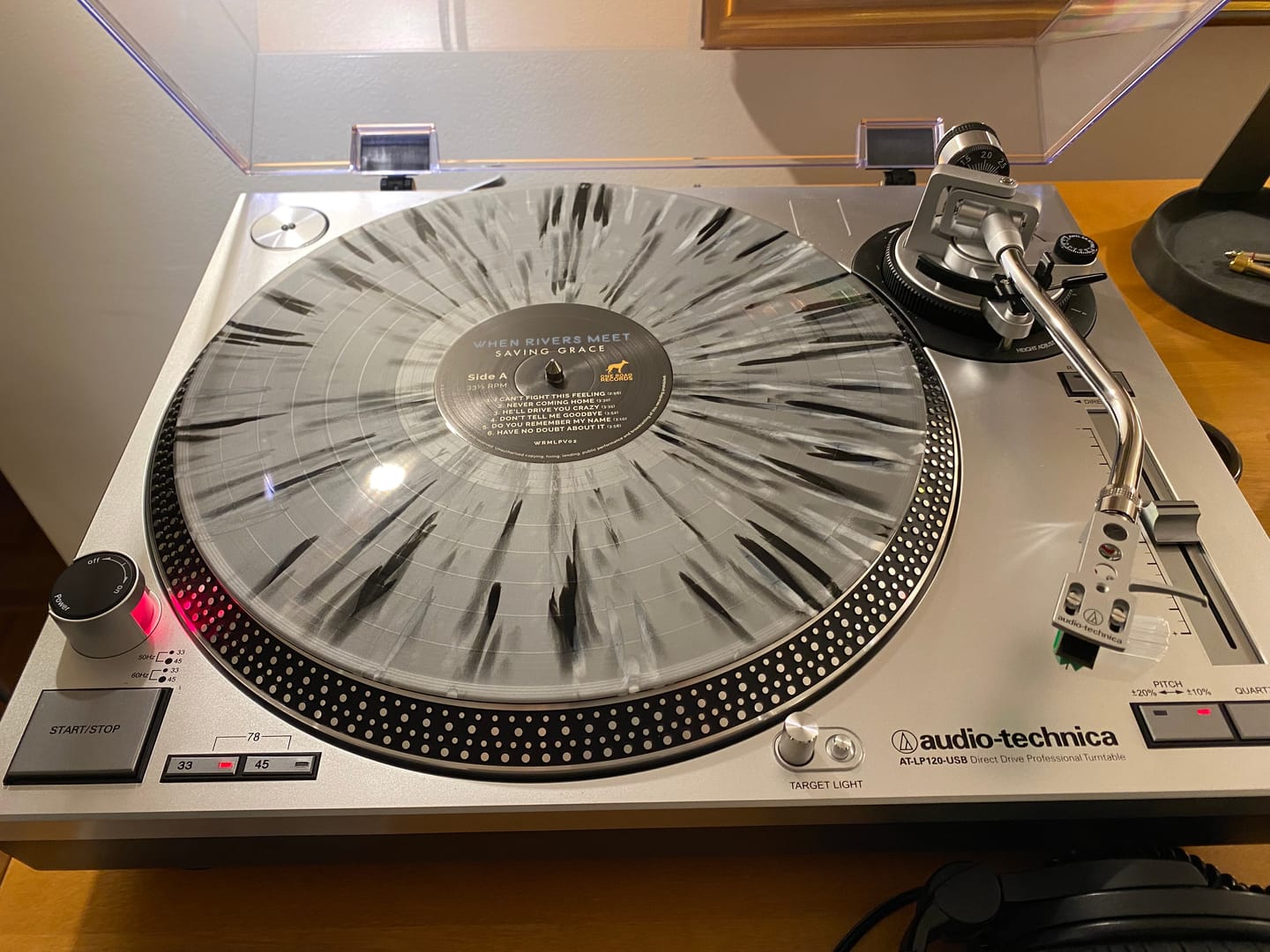 Customer photo review of SAVING GRACE ~ SILVER SPLATTER VINYL 50% OFF