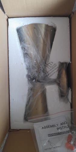 Customer photo review of Starry 2-Light Hourglass Wall Sconce