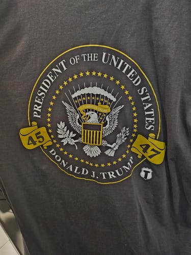 Customer photo review of 47 Presidential Seal T-Shirt - Front/ Back