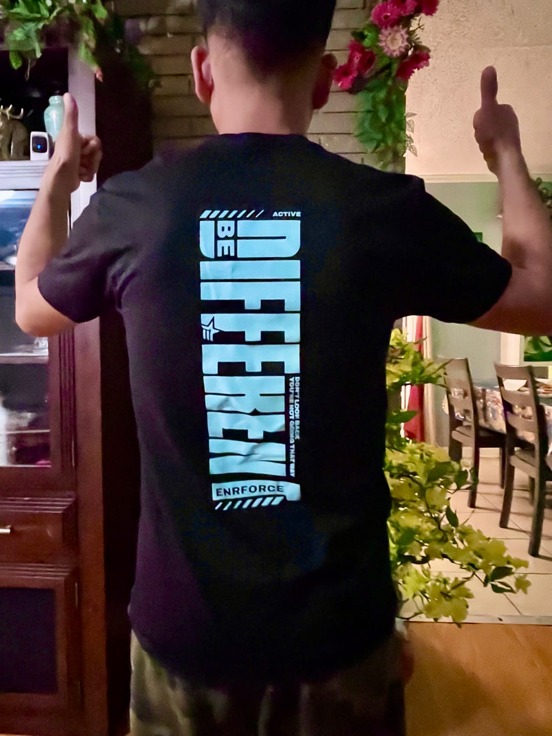 Customer photo review of Be Different Tee 2.0