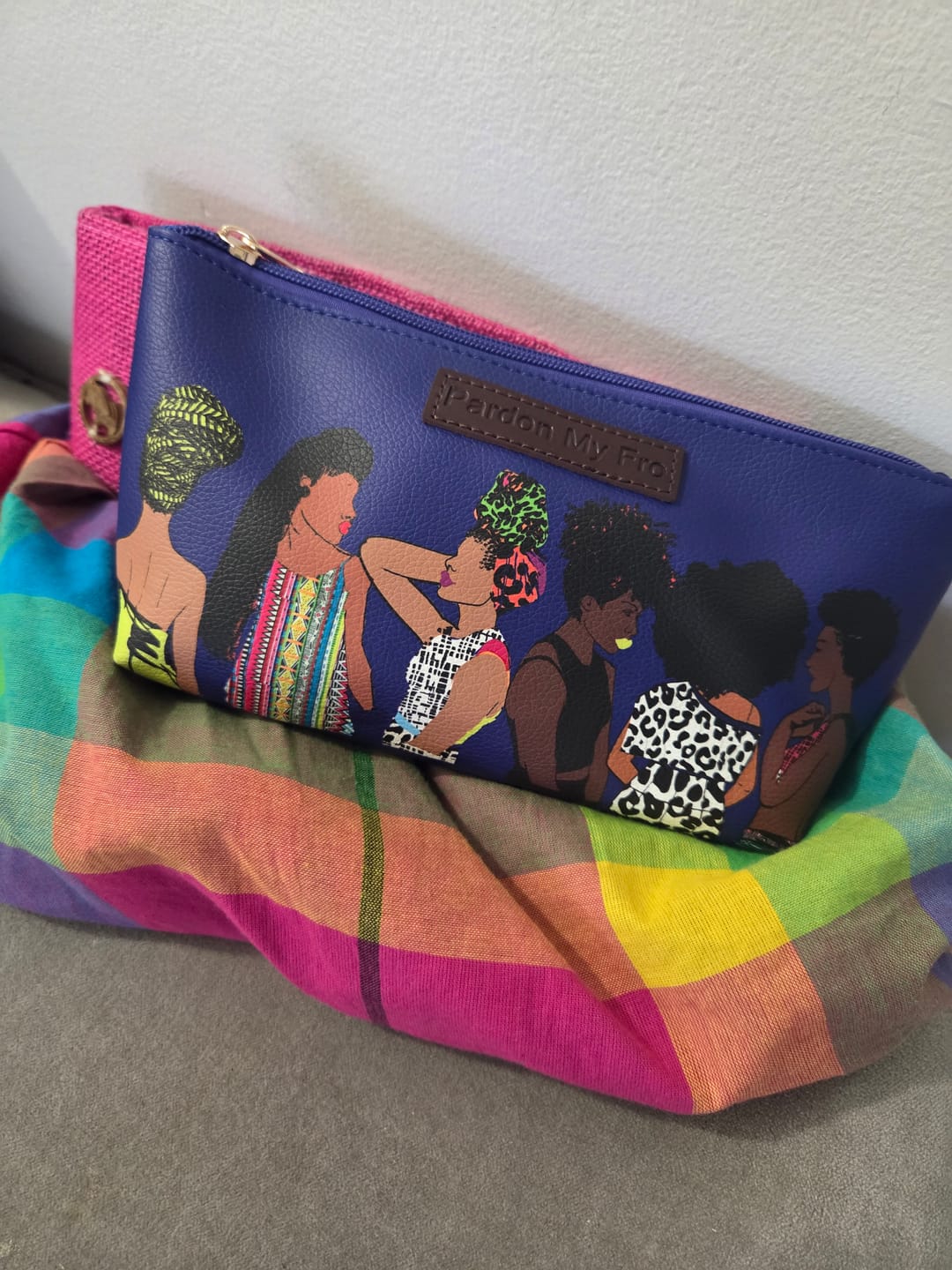 Customer photo review of Squad Royal Blue Cosmetic Bag