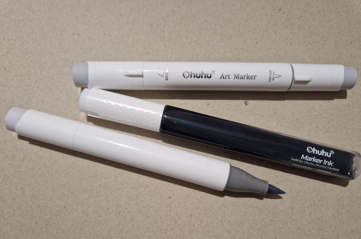 Customer photo review of Ohuhu Marker Ink WG10 / BG038 / CGII00 Refill for Alcohol marker