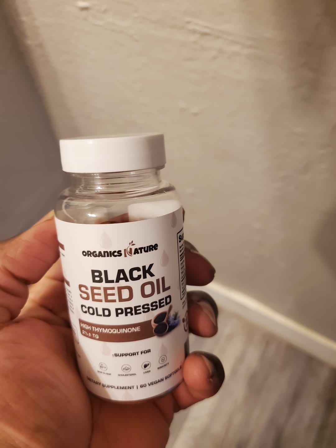 Customer photo review of Black Seed Oil Capsules Cold Pressed