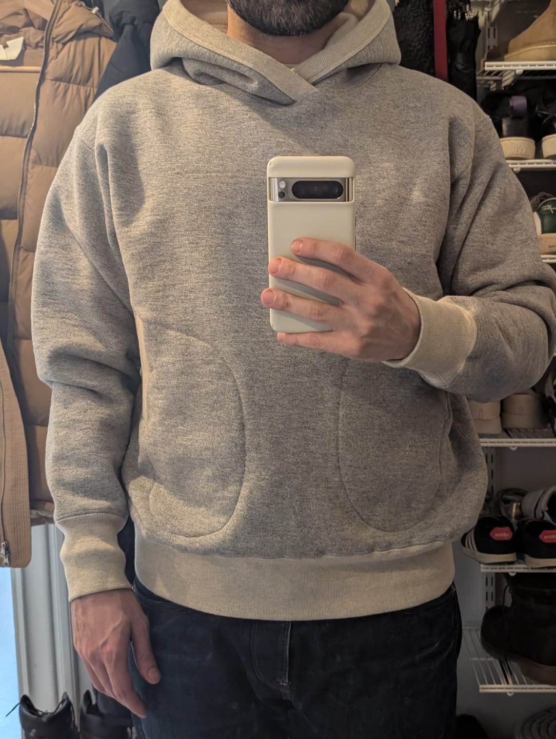 Customer photo review of Boxing Glove Pocket Lock Hood Hoodie