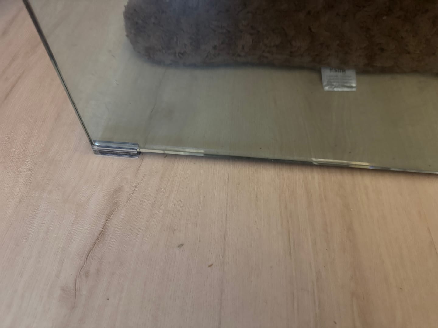Customer photo review of Clear Sled Base Felt Chair Leg Protectors | Scratch & Noise-Free