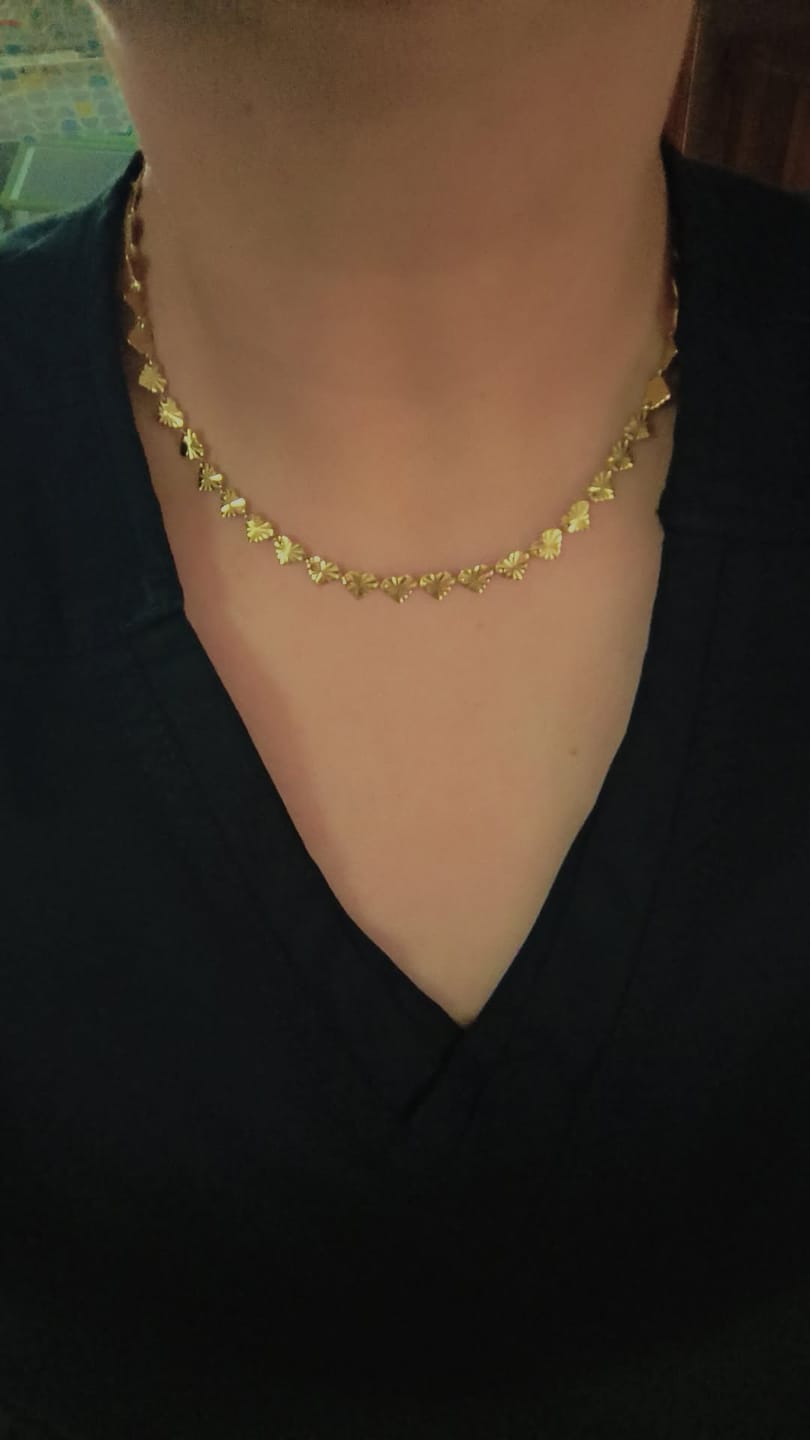 Customer photo review of Starlight Heart Chain Necklace