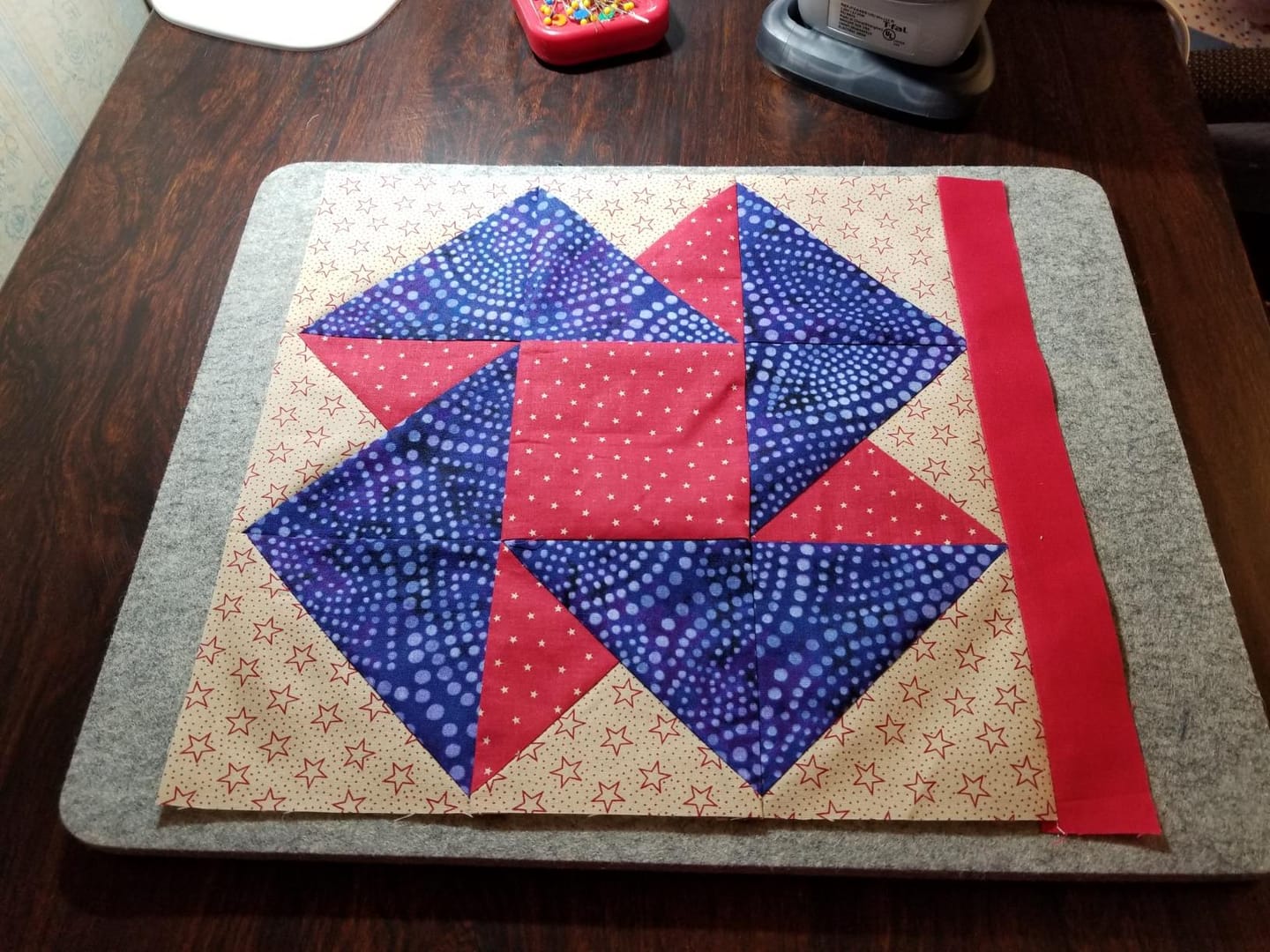 Customer photo review of Wool Pressing Mat