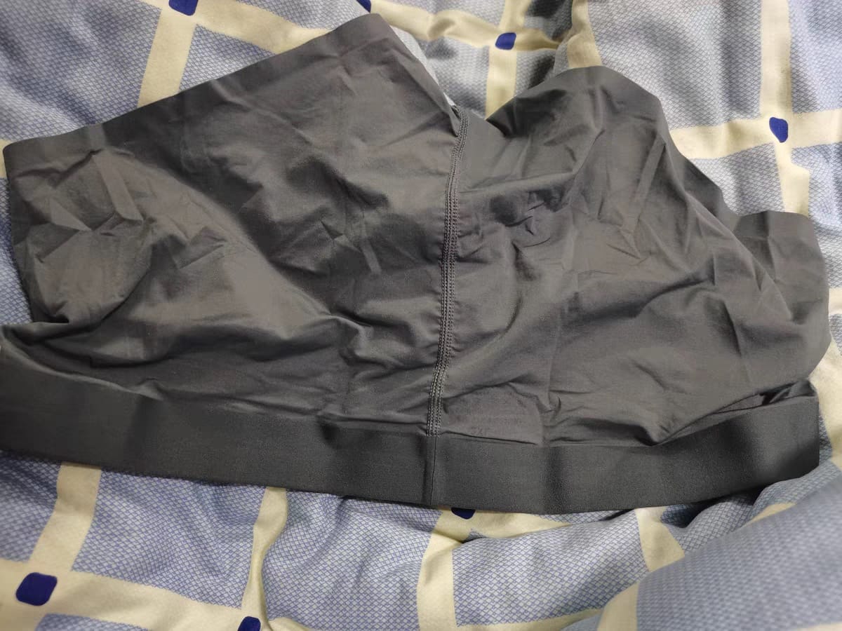 Customer photo review of Men's Transparent Sexy Ice Silk Seamless Boxer Briefs