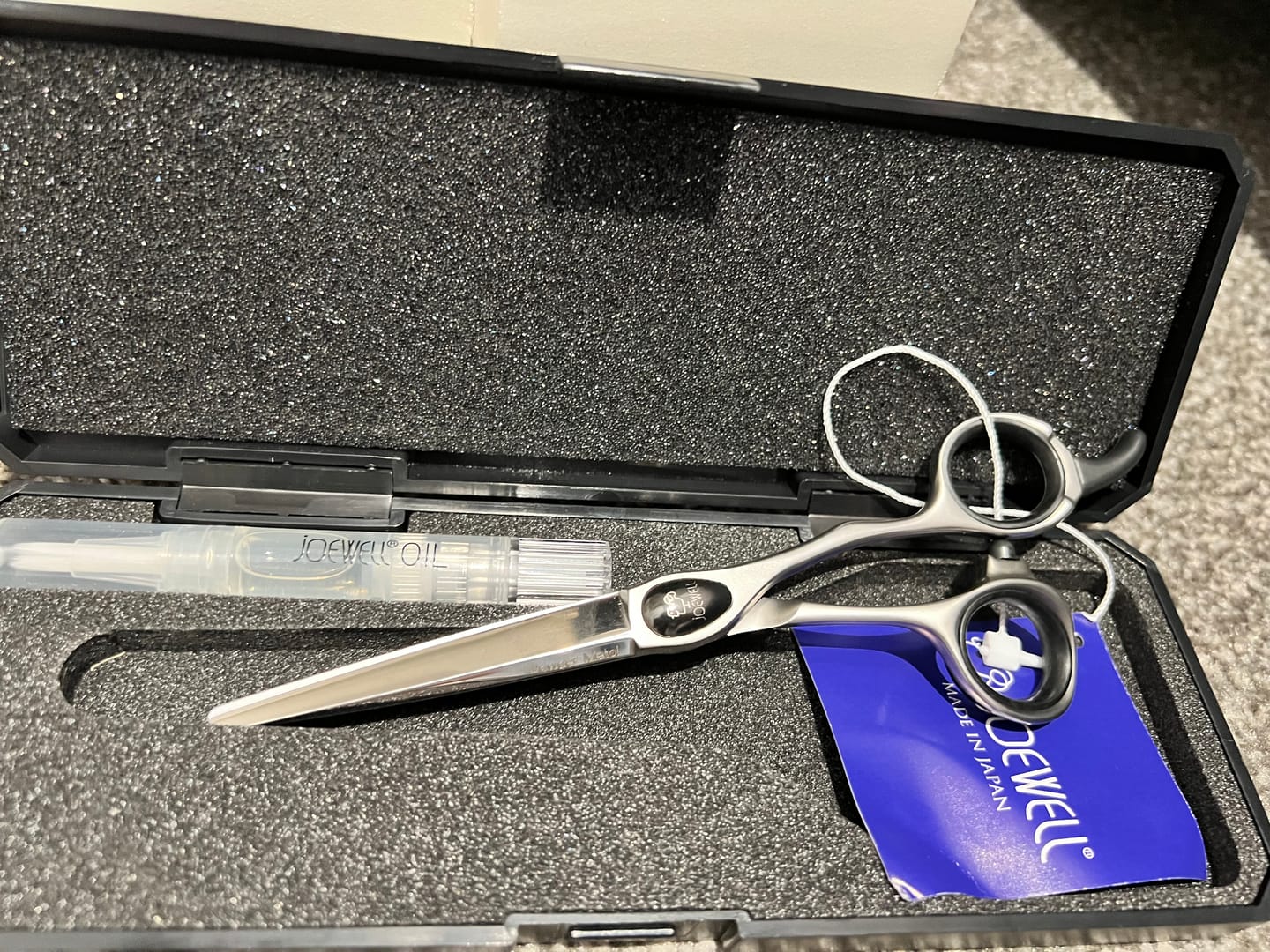 Customer photo review of Joewell Supreme SPM Offset Hair Scissors